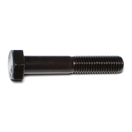 Midwest Fastener Class 10.9, M14-2.00 Hex Head Cap Screw, Plain Steel, 80 mm L, 3 PK 73848